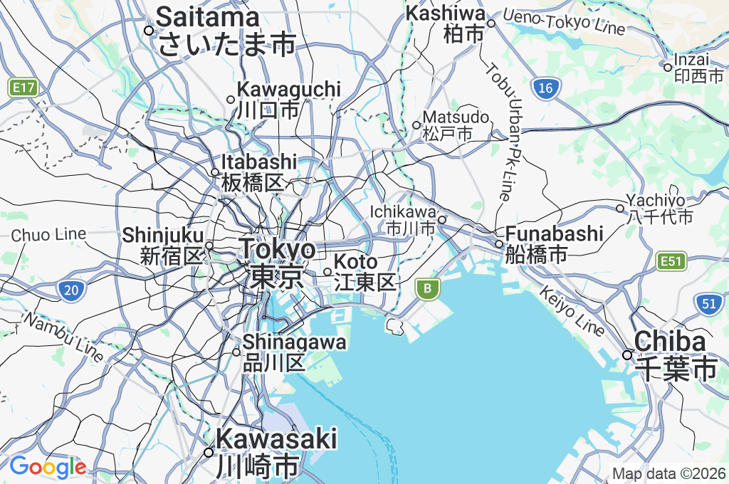 Komatsugawa Riverbed Area Map