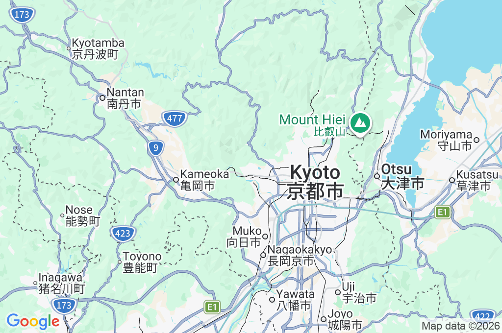 Daikakuji Temple Area Map Daikakuji Temple Area Map