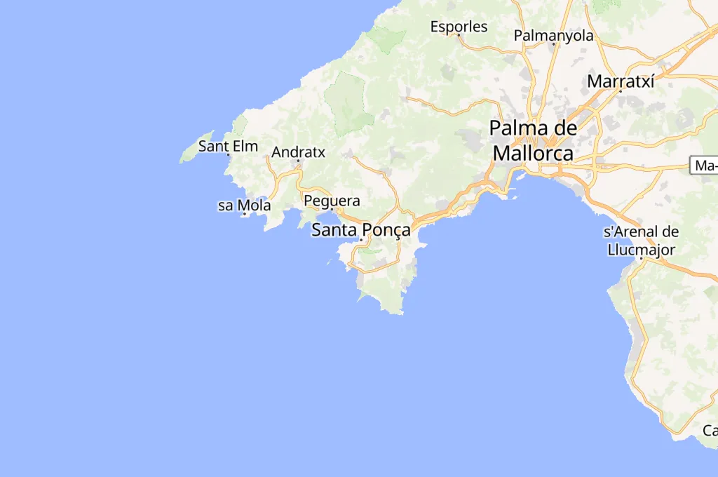 Santa Ponsa Area Map Santa Ponsa Area Map