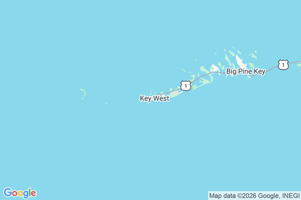Southernmost Point of the Continental U.S.A. Area Map