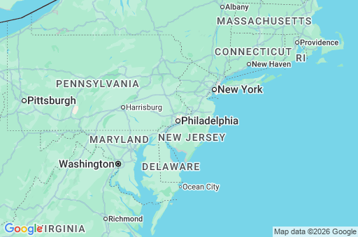 Map of Philadelphia County