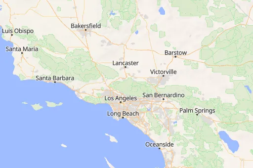 Map of Los Angeles County