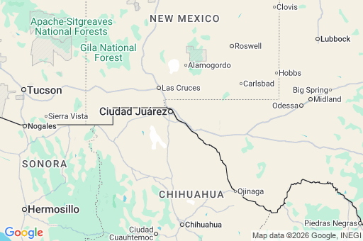 Map of El Paso County