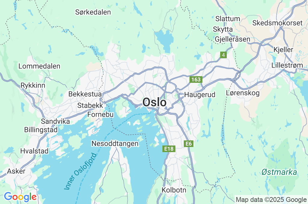 Oslo Area Map