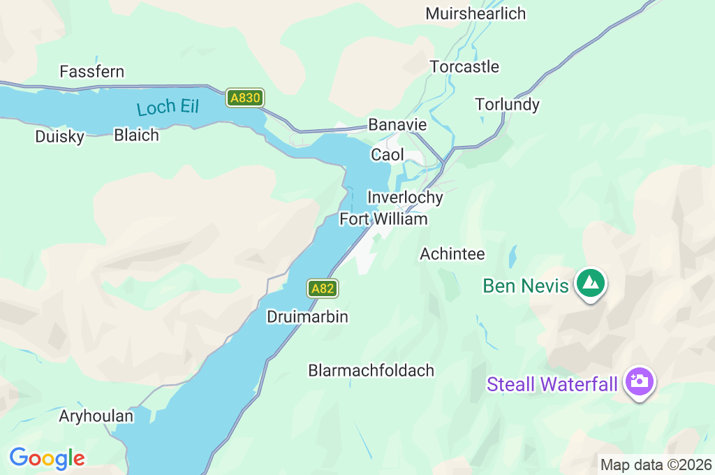 Fort William Area Map