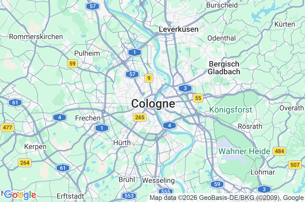 Cologne Cathedral Area Map