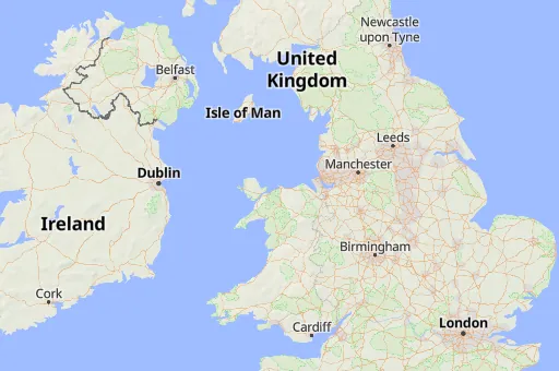 Map of Wales