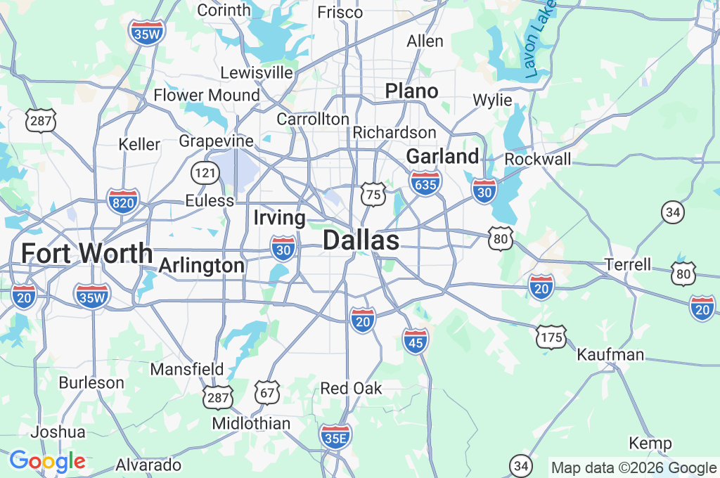 Dallas Area Map