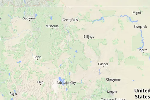 Map of Wyoming