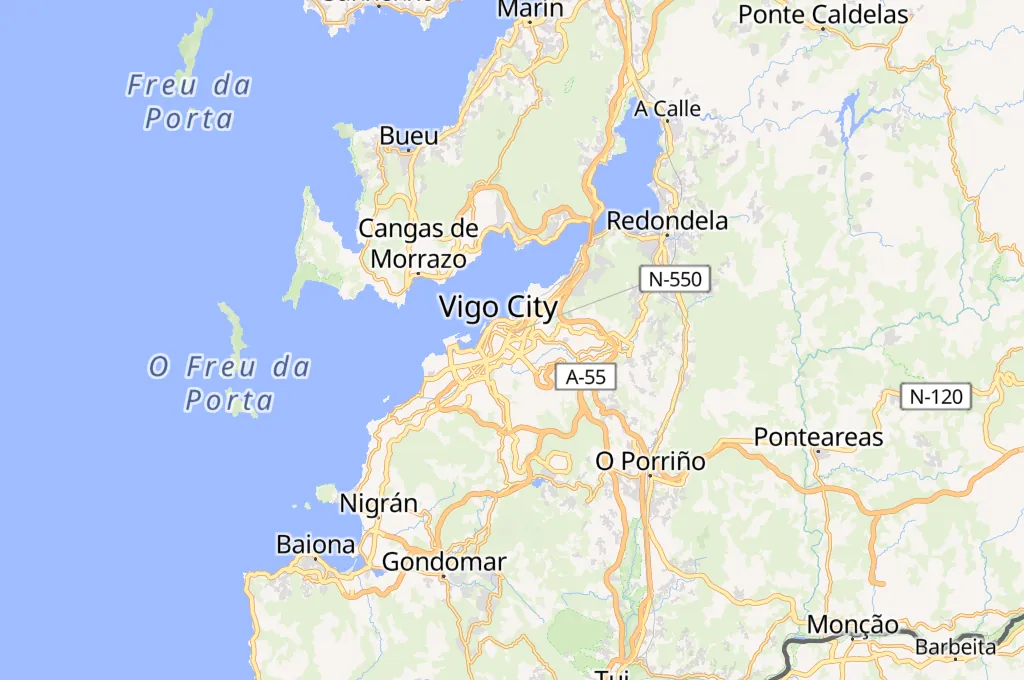 Pizarro–Vázquez Varela Area Map Pizarro–Vázquez Varela Area Map