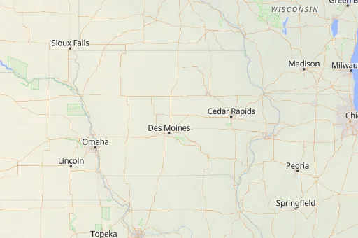 Map of Iowa
