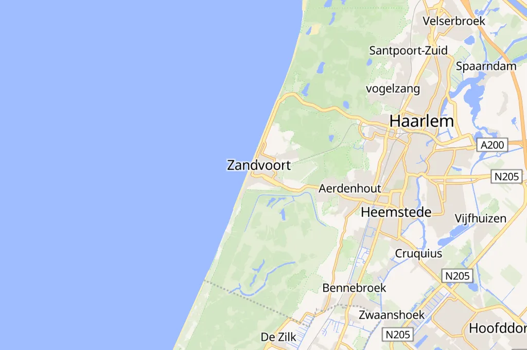 Zandvoort Area Map