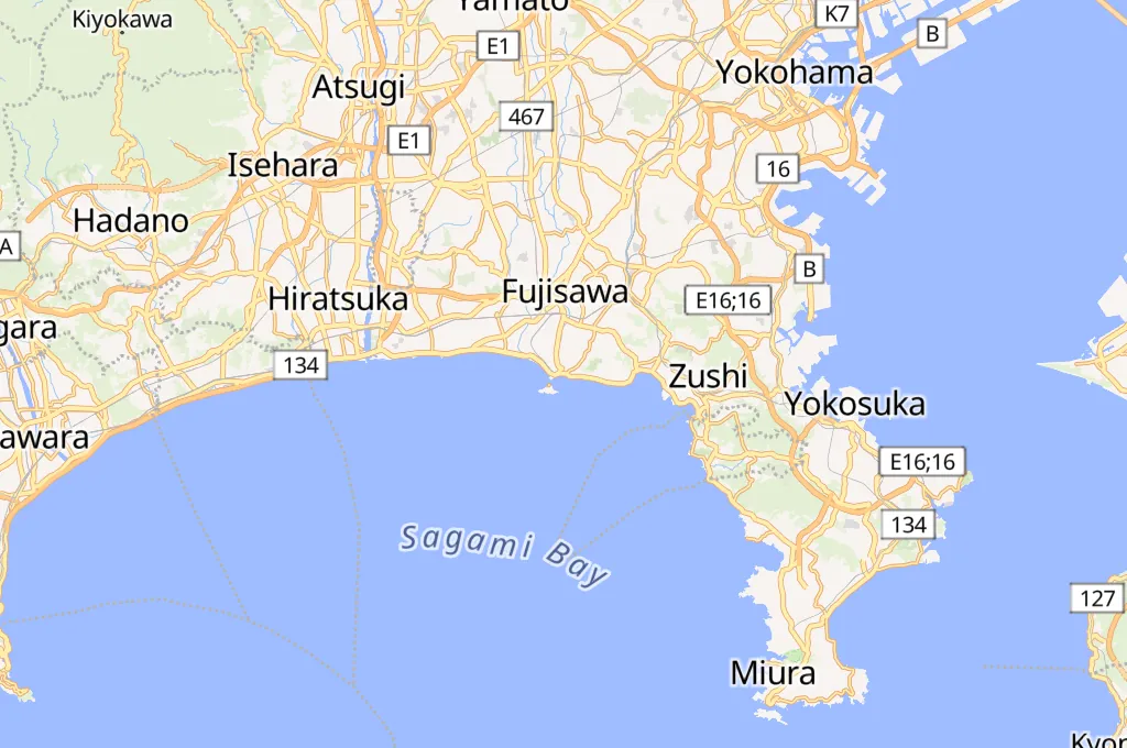 Koshigoe Coast Area Map Koshigoe Coast Area Map