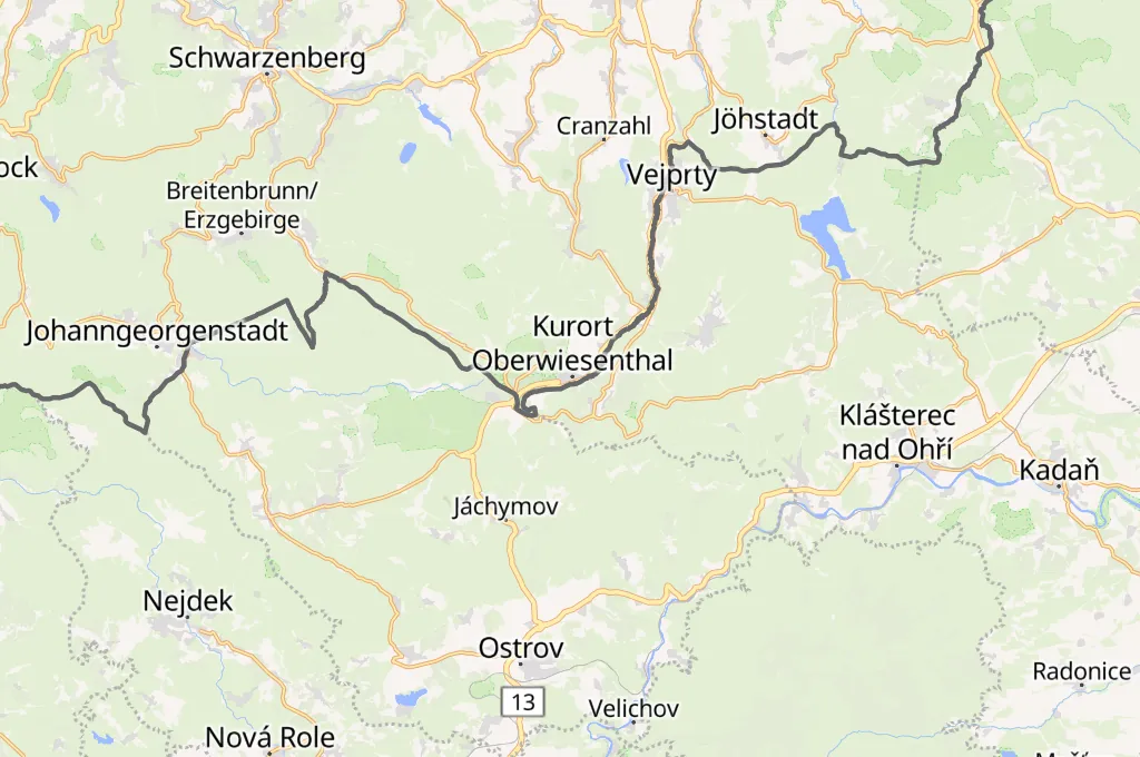 Oberwiesenthal Area Map Oberwiesenthal Area Map