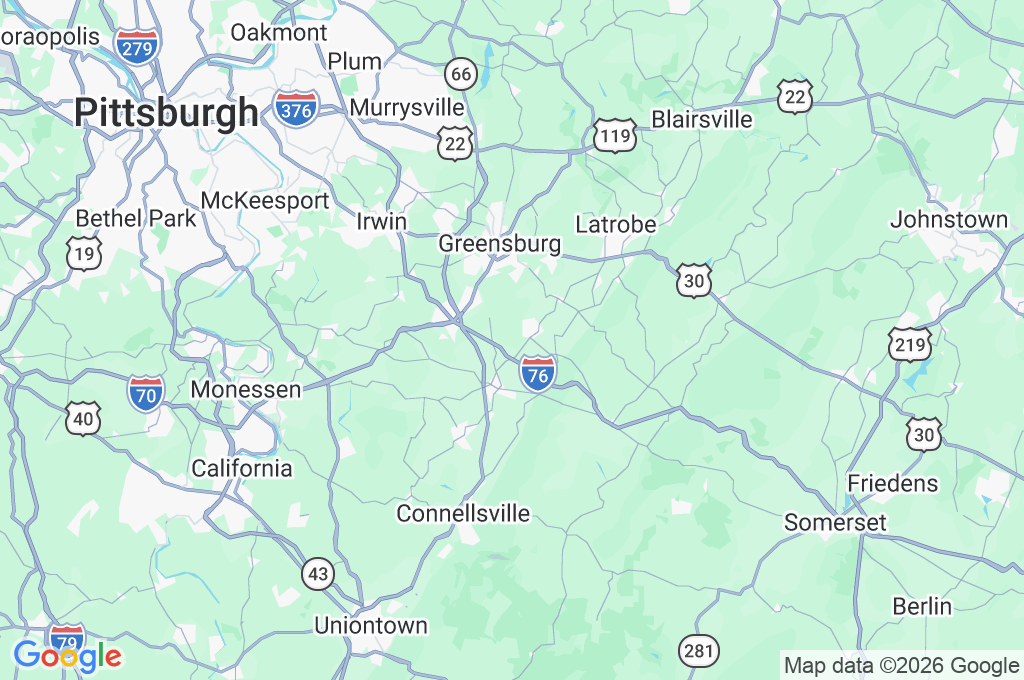 Southwest Area Map