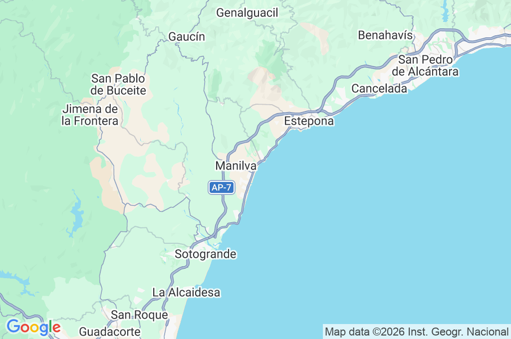 Playa de Sabinillas Area Map Playa de Sabinillas Area Map