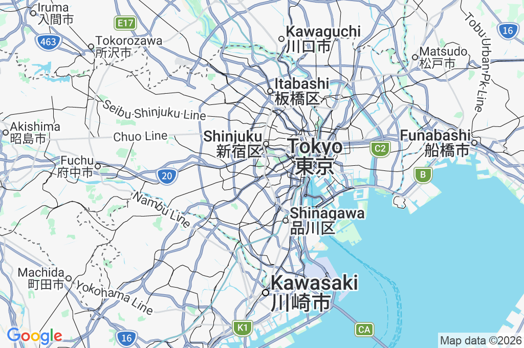 Shibuya Center-Gai Area Map
