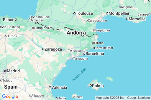 Map of Catalonia