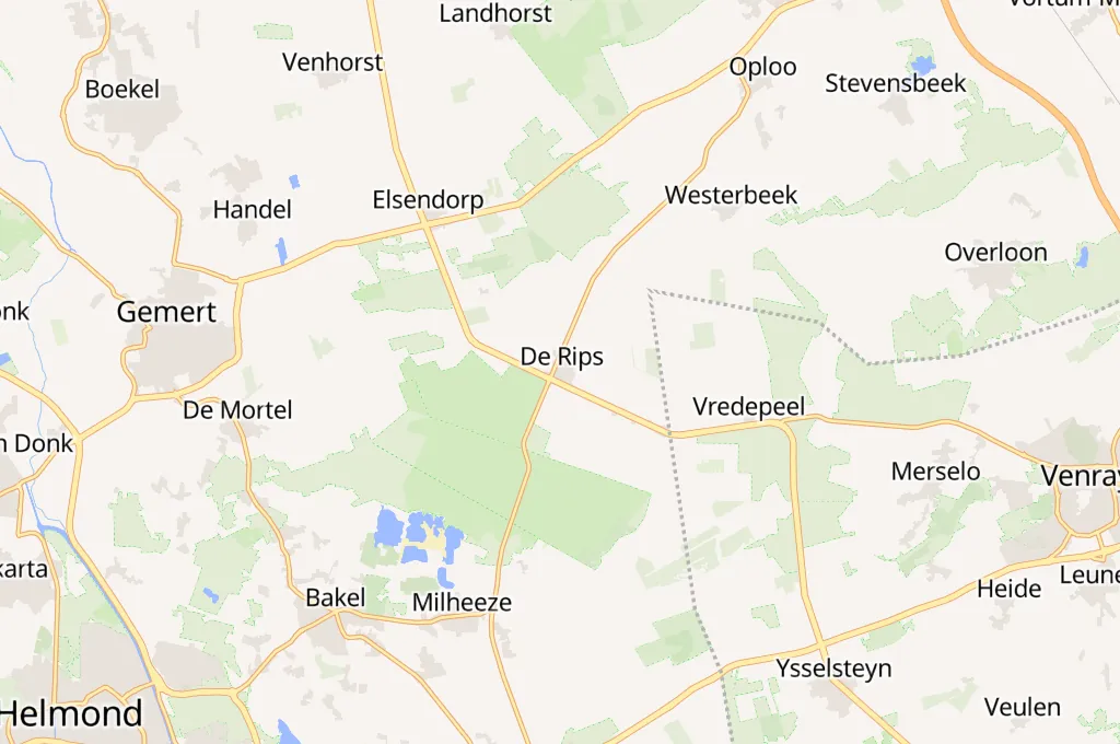 De Rips Area Map De Rips Area Map