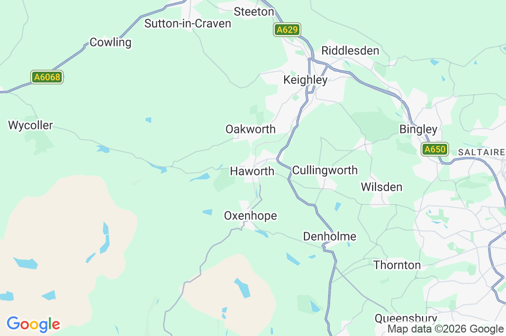 Haworth Railway Station Area Map
