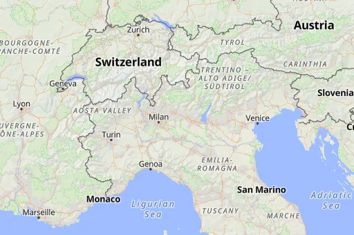 Map of Lombardy