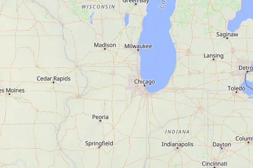Map of Kane County