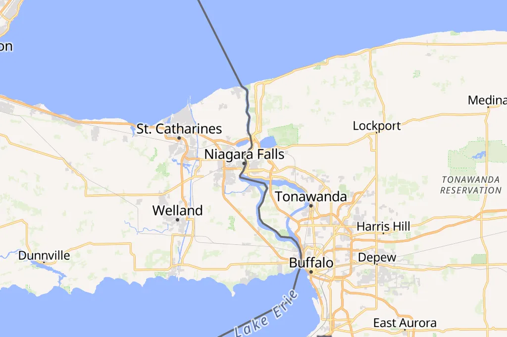 Niagara Falls Area Map Niagara Falls Area Map