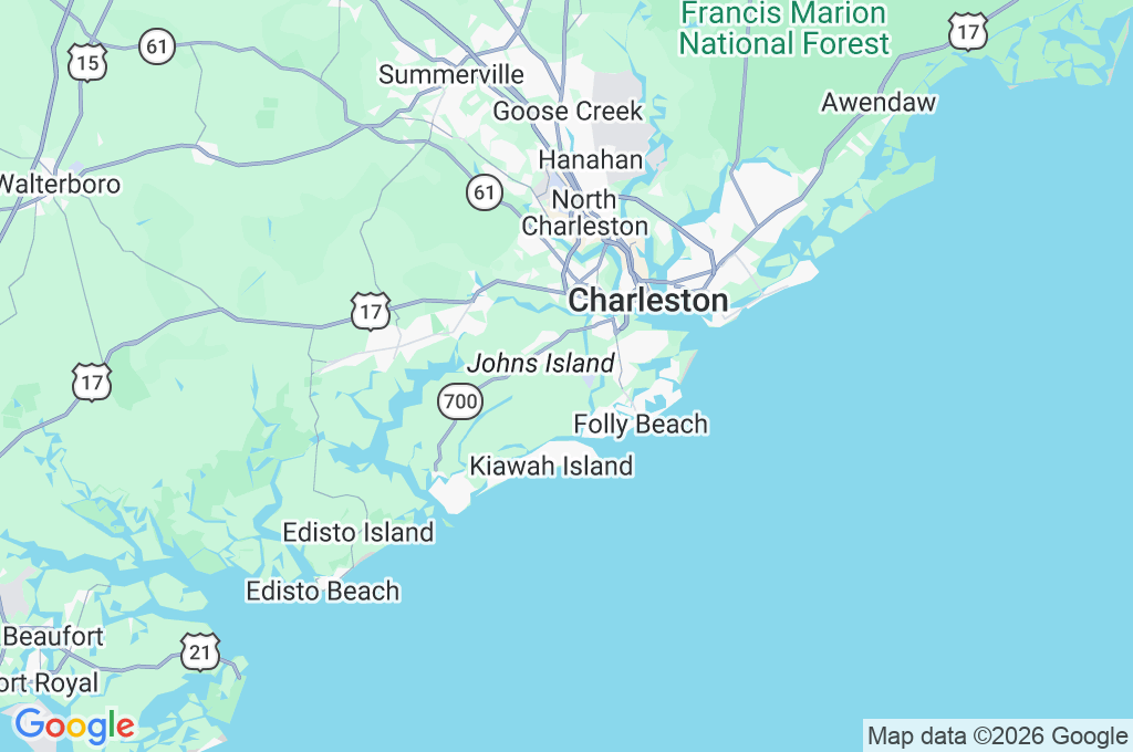 Johns Island Area Map