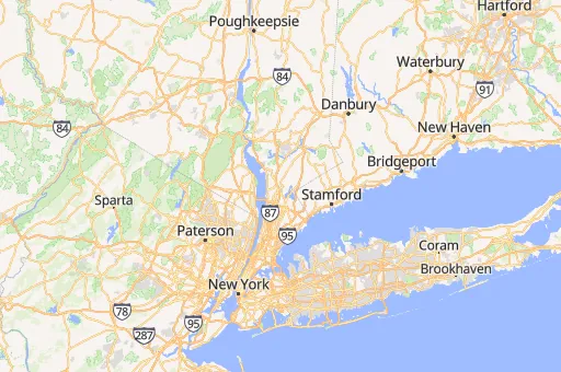 Map of Westchester