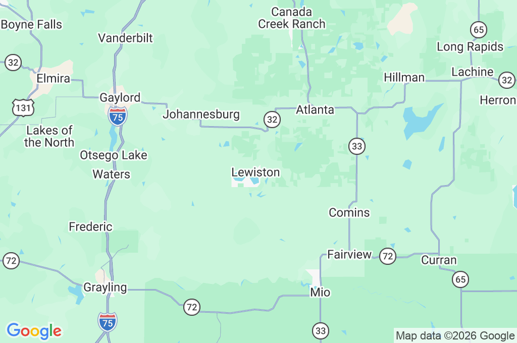 Lewiston Area Map