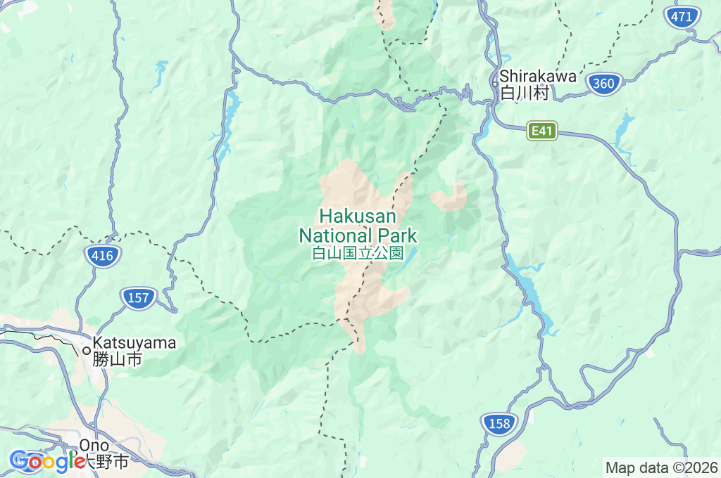 Hakusan Murodo Area Map
