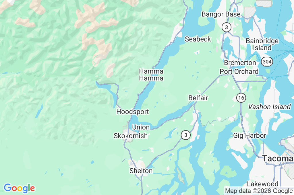 Dewatto Area Map Dewatto Area Map