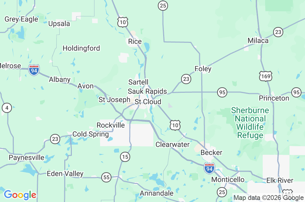 St. Cloud Area Map St. Cloud Area Map