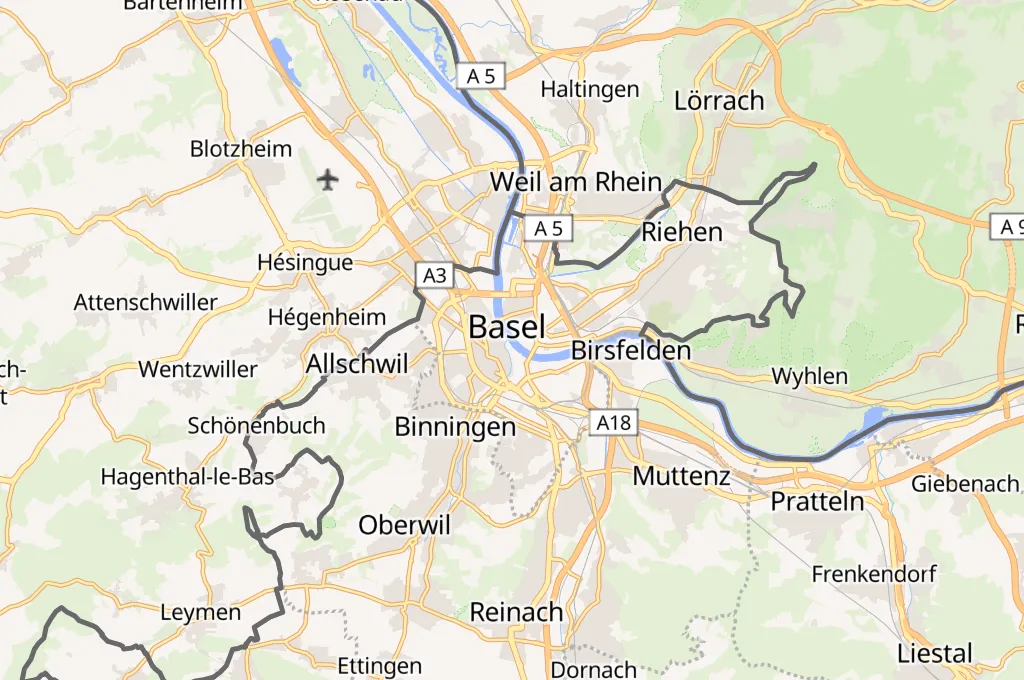 Mittlere Brücke Area Map