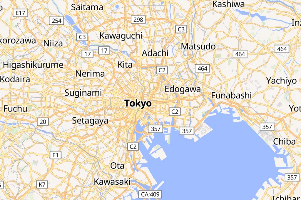 Ryogoku Kokugikan Area Map