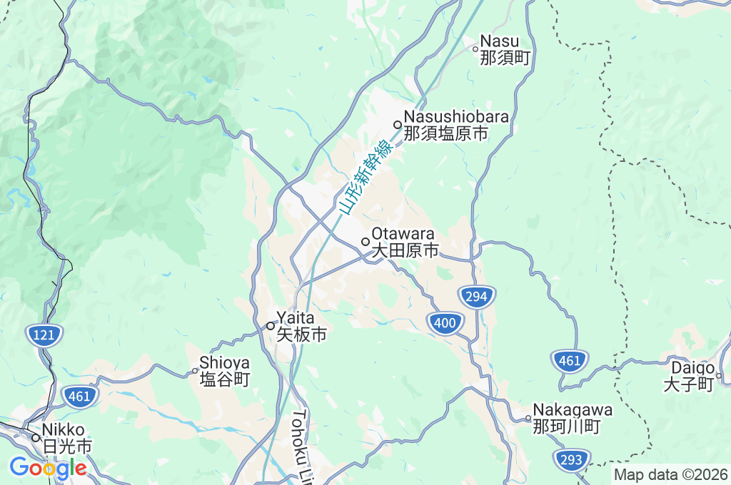 Otawara Area Map