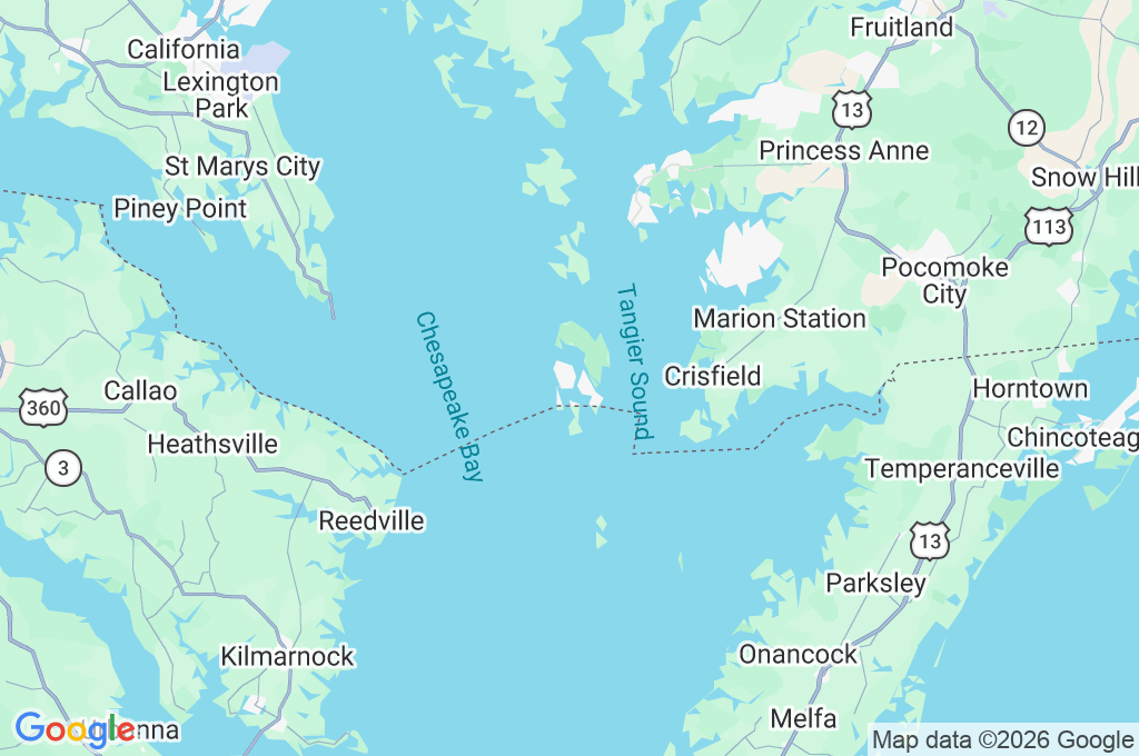 Smith Island Area Map