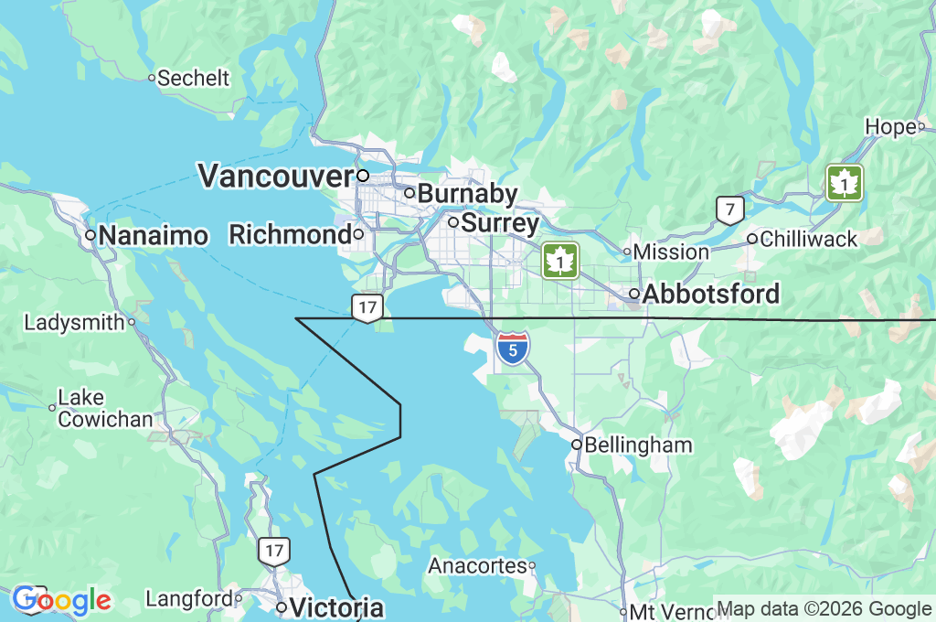 White Rock Area Map