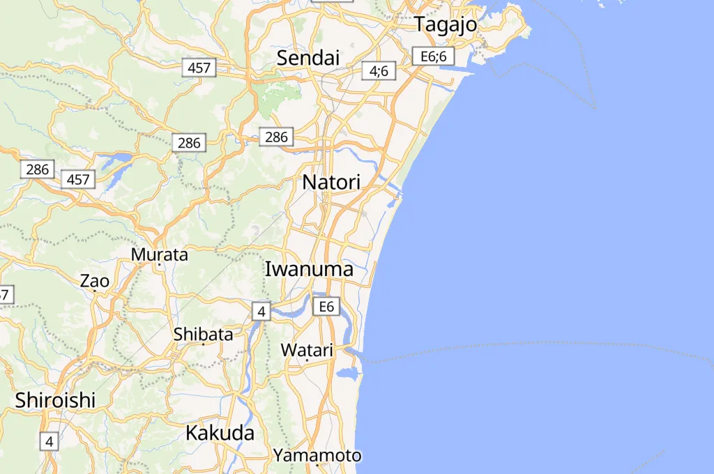 Sendai Airport Area Map