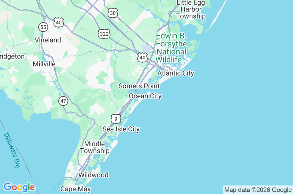 Ocean City Music Pier Area Map