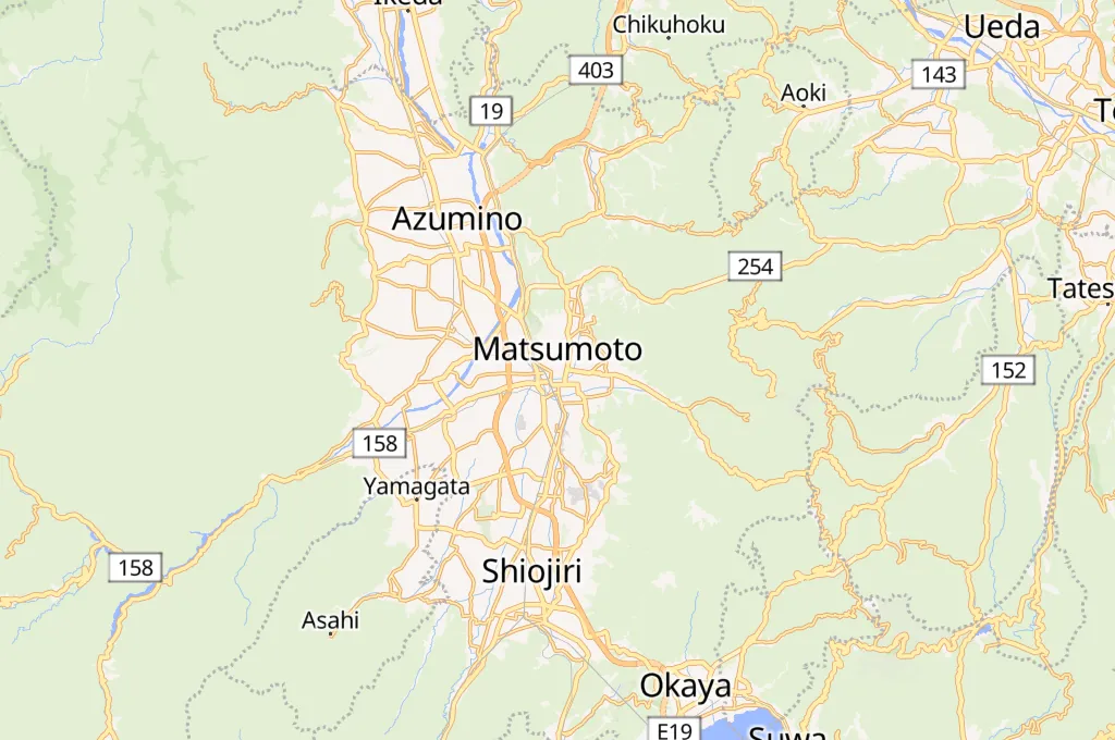 Matsumoto Castle Area Map Matsumoto Castle Area Map