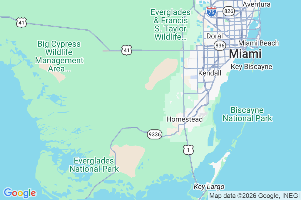 Miami-Dade County Area Map Miami-Dade County Area Map