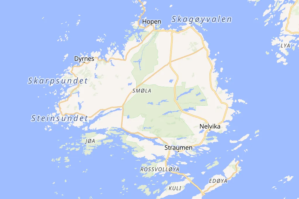 Smรธla Area Map Smรธla Area Map