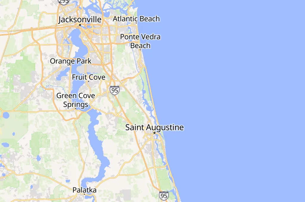 South Ponte Vedra Beach Area Map South Ponte Vedra Beach Area Map