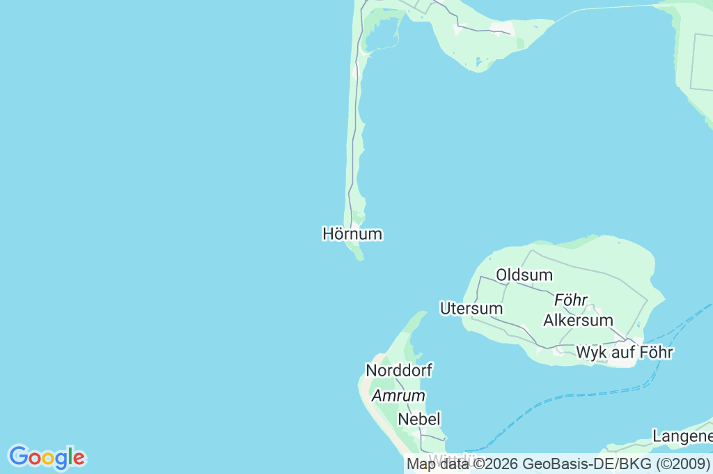 Hörnum Area Map