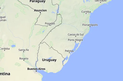 Map of Rio Grande do Sul