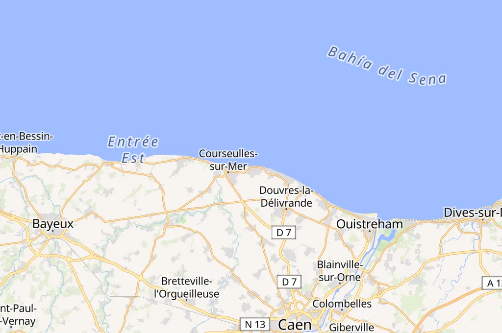 Bernières-sur-Mer Area Map Bernières-sur-Mer Area Map