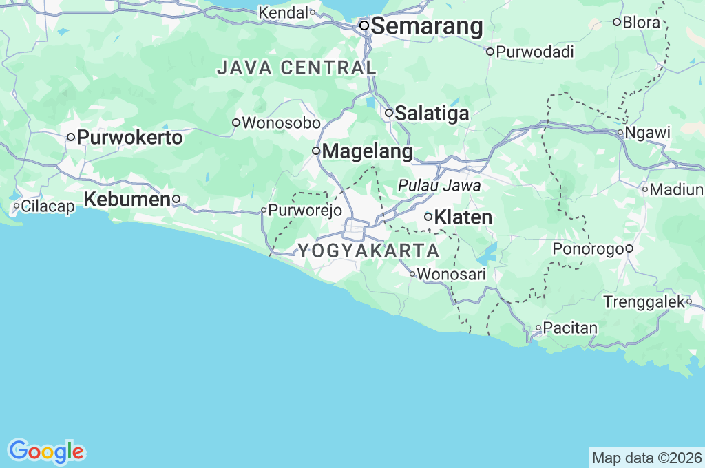 Alun-Alun Kidul Area Map