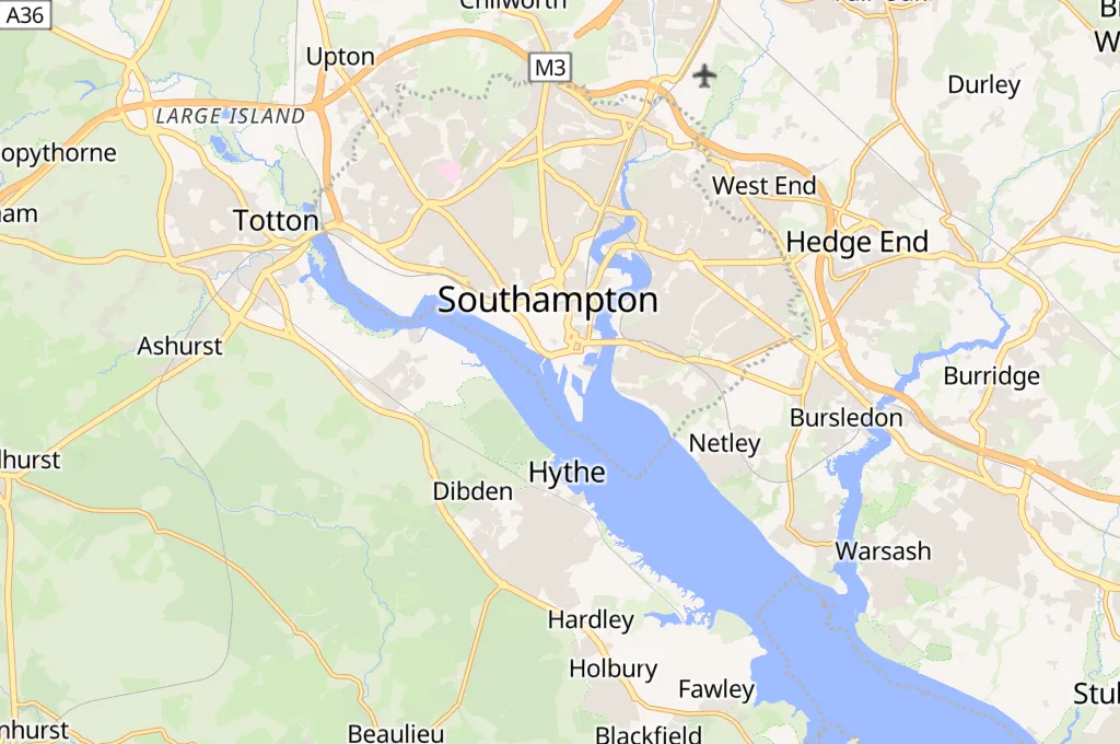 Southampton Area Map Southampton Area Map