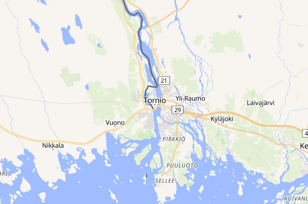 Tornio Area Map Tornio Area Map